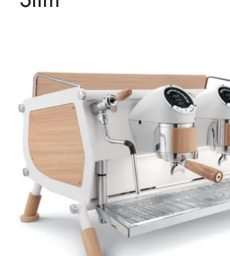 Sanremo Café Racer Custom White & Wood Slim Espresso Makinesi