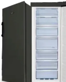 Senox 7301 NF Fanlı 7 Çekmeceli Derin Dondurucu (Siyah / Gri)