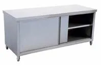 CSA Dolaplı Ara Raflı Sürgü Kapılı Çalışma Tezgahı