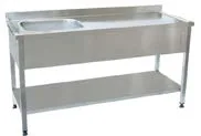 CSA Taban Raflı Tek Evyeli Tezgah
