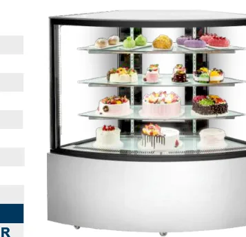 Senox 3 Raflı Modüler Pasta Teşhir Dolabı