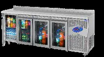 CSA Tezgah Tipi Cam Kapılı Buzdolabı 3 Kapılı 200 cm (304)