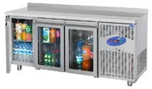 CSA Tezgah Tipi Cam Kapılı Buzdolabı 3 Kapılı (304)