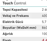 UNOX Decktop XEBDC-02EU-C Master Touch Fırın