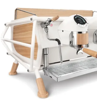 Sanremo Café Racer Custom White & Wood Standard Espresso Makinesi